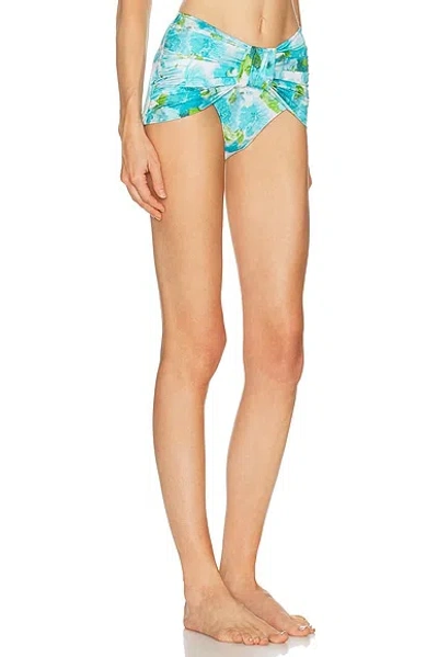 Chloé Floral-print Bikini Bottoms In Multi