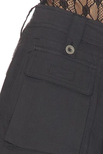 Isabel Marant Barta Cotton Straight-leg Shorts In Black