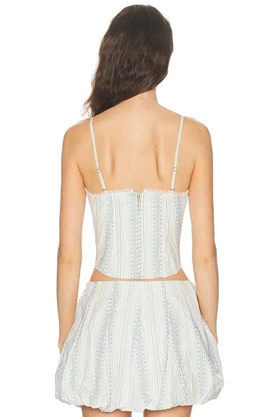 Loveshackfancy Bensen Bustier Top In White