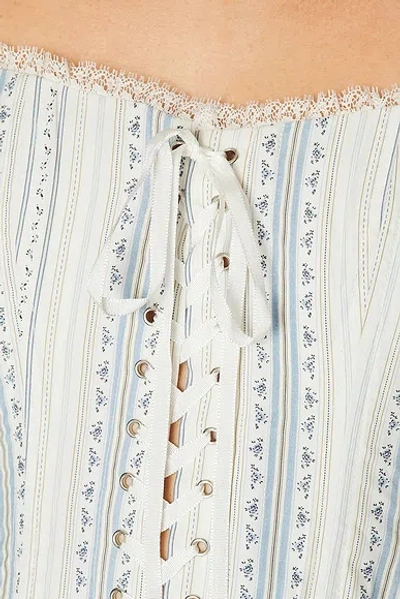 Loveshackfancy Bensen Bustier Top In White