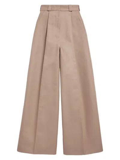 Balenciaga High Waist Pants Wide Leg Belt Loops In Blue