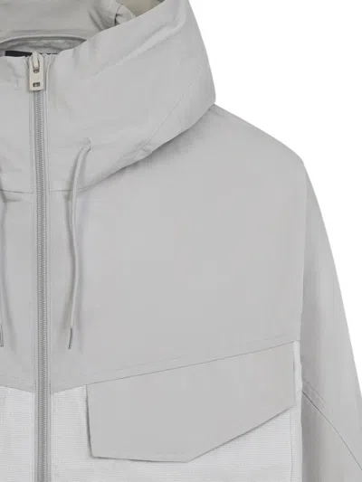 Y-3 Hooded Jacket Long Sleeves Chest Pocket In Gray