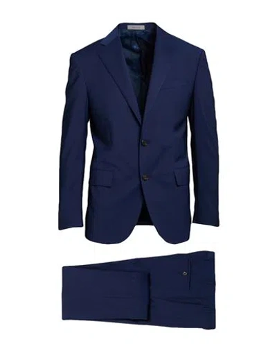 Corneliani Blue Cupro Men Suit In Blue