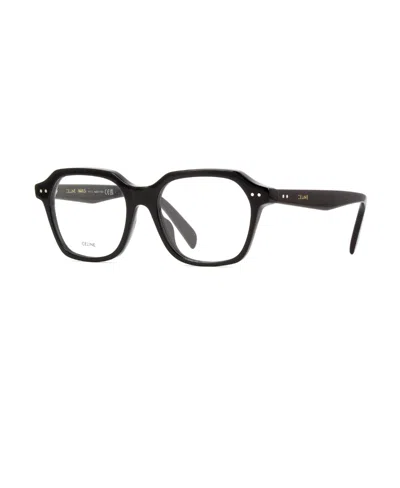 Celine Logo Flat Mirror In Black