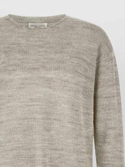 Roberto Collina Long-sleeve Knitted Pullover In Gray