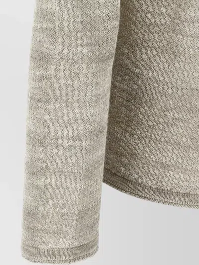 Roberto Collina Long-sleeve Knitted Pullover In Gray