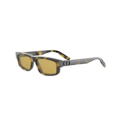 Dior Eyewear Rectangular Frame Sunglasses In Green