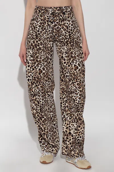 Dsquared2 Allover Animal-pattern Pants In Multi
