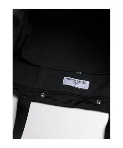 Stone Island Zip Pocket Bag With Internal Snap Pocket And Compass Logo Patch In Red