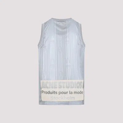 Acne Studios Lightweight Silver Graphic Tank