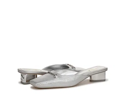 Sam Edelman Ollie Square Toe Bit Mule In Silver