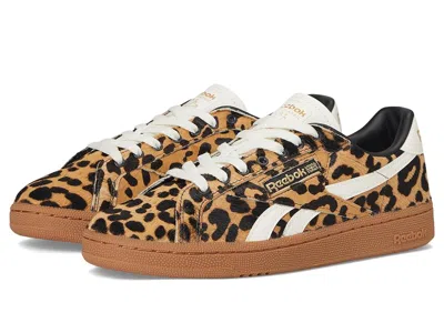 Reebok Club C Grounds Uk Sneakers Vintage Leopard In Brown