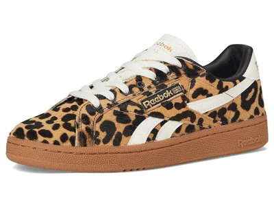 Reebok Club C Grounds Uk Sneakers Vintage Leopard In Brown