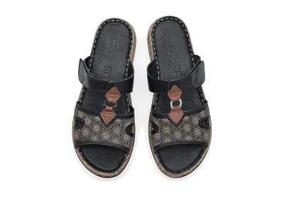Spring Step Virelle Slide Sandal In Black