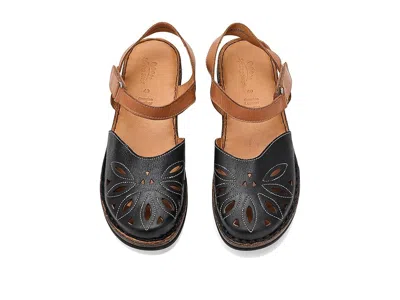 Spring Step Azmira Ankle Strap Clog In Black