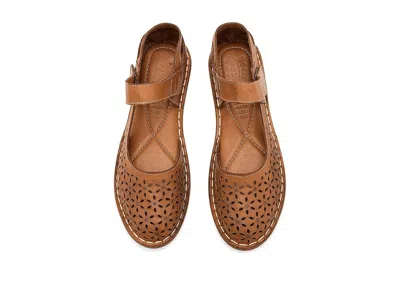 Spring Step Alberty Flat In Brown