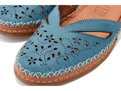 Spring Step Ezlyn Ankle Strap Wedge Pump In Blue