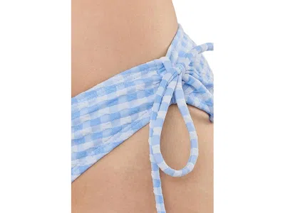 Snapper Rock Seaside Gingham Bikini Bottom In Blue