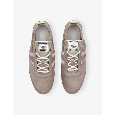 Chloé Kick Sneakers In Gray