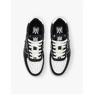 Amiri Vintage Leather Sneakers With Logo Details For Men In Black
