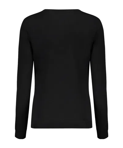 Valentino Garavani Logo Pullover In Black