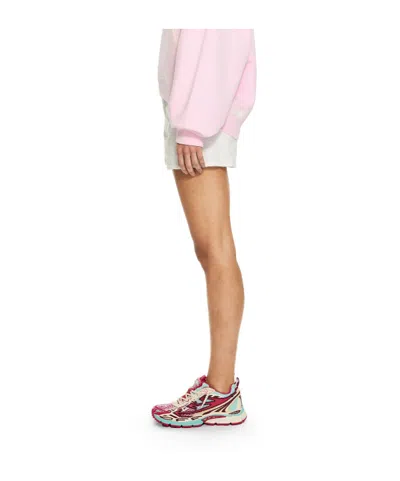 Off-white Monogram Denim Shorts In White