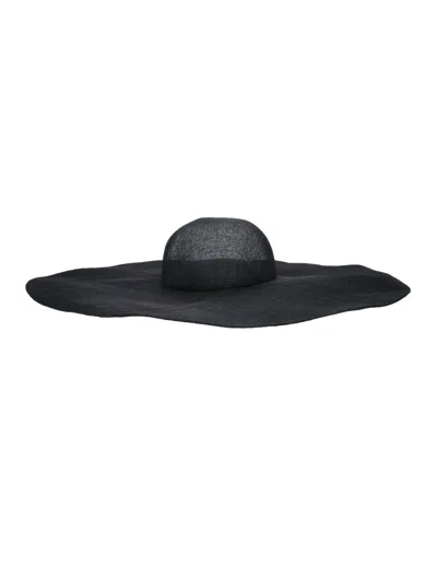 Junya Watanabe Raffia Hat In Black