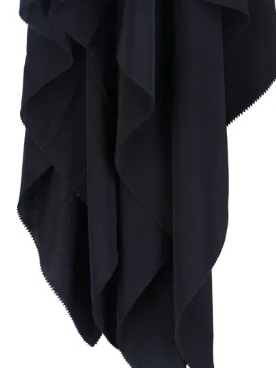 Filippa K Midi Dress Scarf Hem In Black
