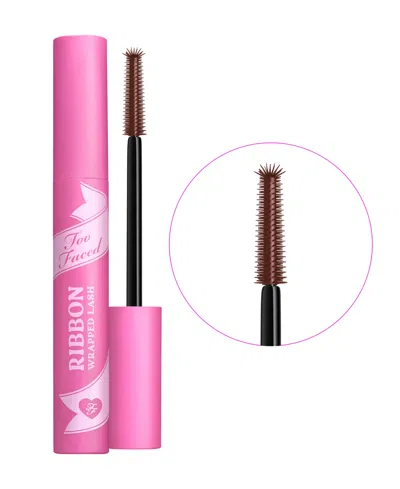 Too Faced Ribbon Wrapped Lash Extreme Length Tubing Mascara Chocolate 0.27 Oz/8 ml In Brown