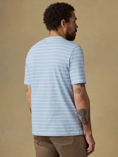 Faherty Sunwashed Regenerative T-shirt In Blue