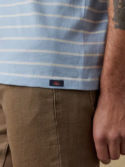 Faherty Sunwashed Regenerative T-shirt In Blue