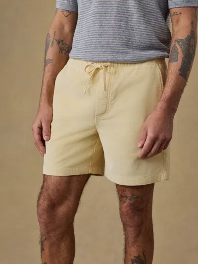 Faherty Essential Corduroy Short In Neutral
