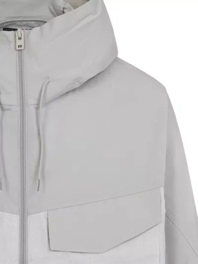 Y-3 Hooded Jacket Long Sleeves Chest Pocket In Gray