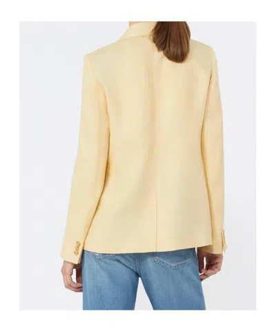 Weekend Max Mara Single-breasted Suit Jacket In Yellow
