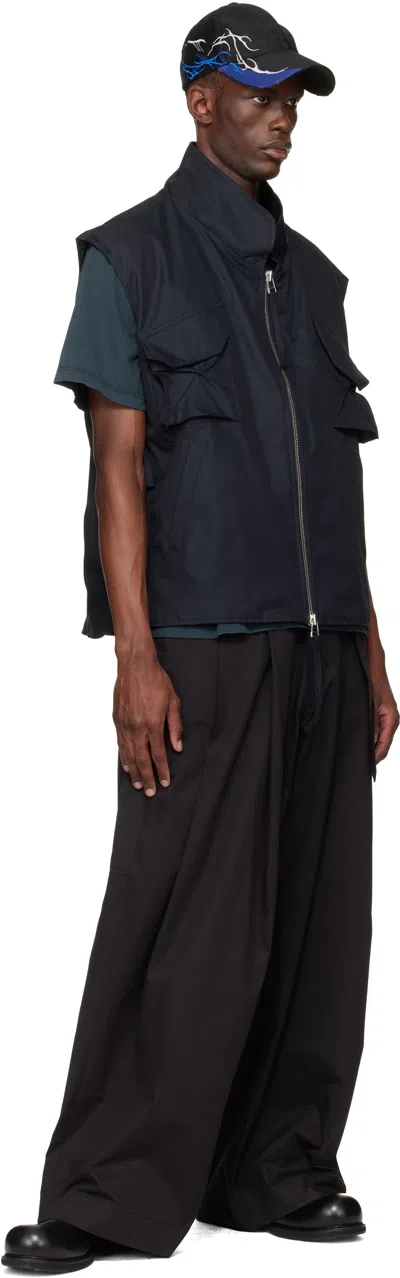 Fffpostalservice Multi-pocket Zip-up Jacket In Black