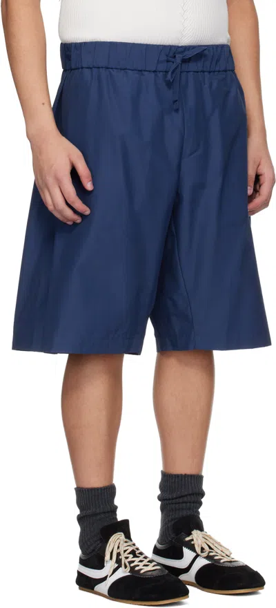 Seventh Blue Orb Shell Shorts In Blue