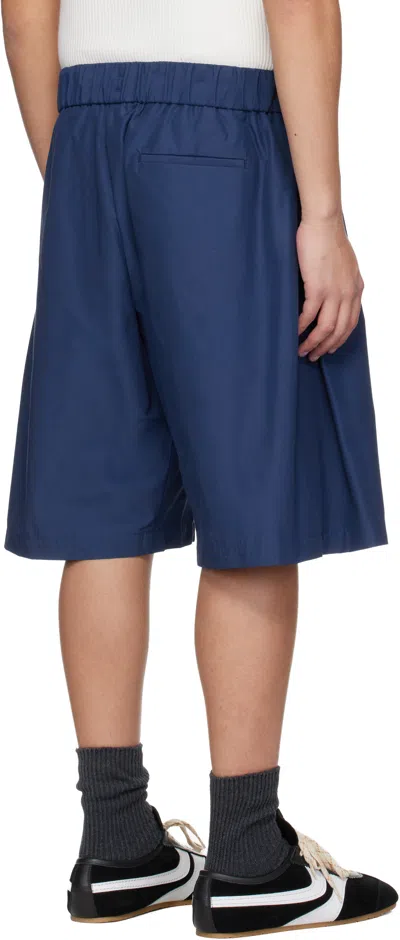 Seventh Blue Orb Shell Shorts In Blue