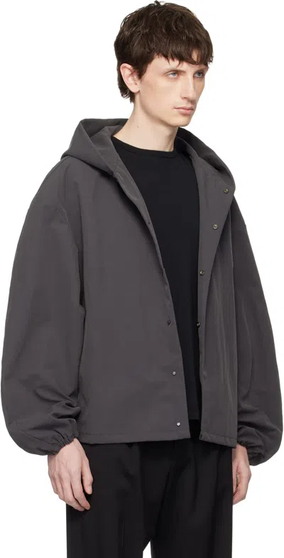 Seventh Gray Orb Shell Jacket In Gray