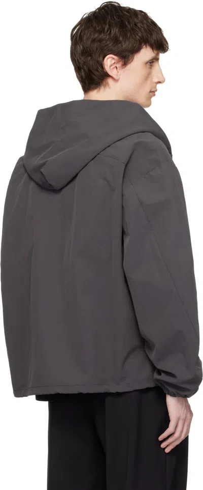 Seventh Gray Orb Shell Jacket In Gray