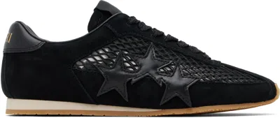 Amiri Black Mesh Pacific Flat Sneakers In Black