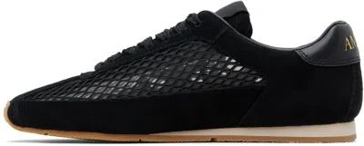 Amiri Black Mesh Pacific Flat Sneakers In Black