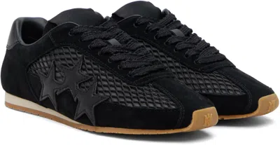 Amiri Black Mesh Pacific Flat Sneakers In Black