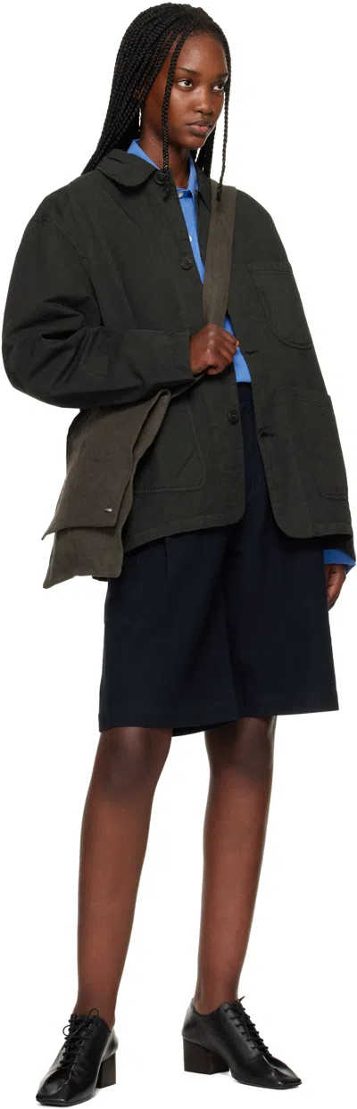 Ymc You Must Create Khaki Construction Jacket In Blue
