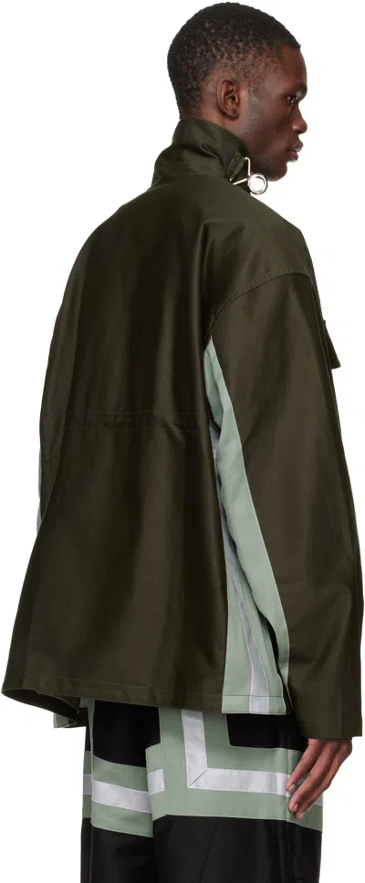 Fffpostalservice Khaki Ff Bunker Jacket In Black