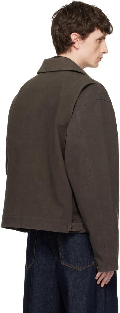Seventh Brown Worker Jacket In Brown