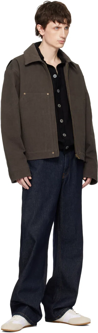 Seventh Brown Worker Jacket In Brown