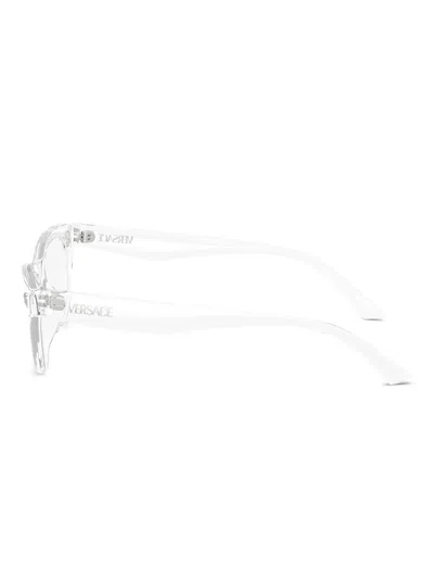 Versace Cat-eye Frame Flat Mirror In White
