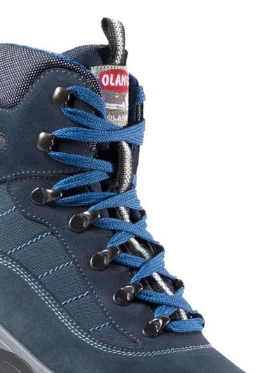 Olang Logo-print Boots In Blue