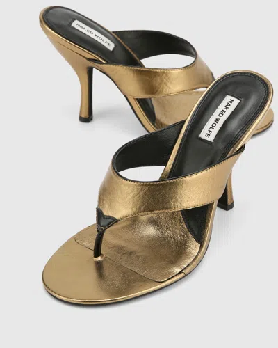 Naked Wolfe Martine Bronze Leather In Gold