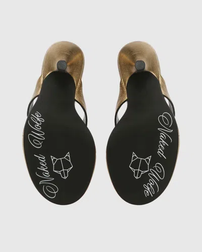 Naked Wolfe Martine Bronze Leather In Gold